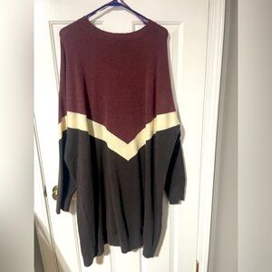 Terra & Sky Sweater dress-3X